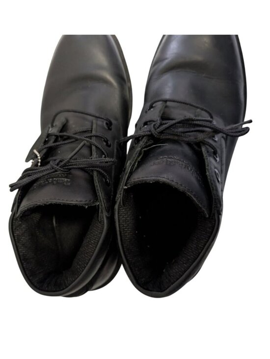 Timberland Mens 11.5 Black Leather Waterproof Chukka Boots Gorpcore Workwear